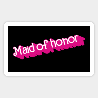 Maid of Honor Barbie logo Sticker